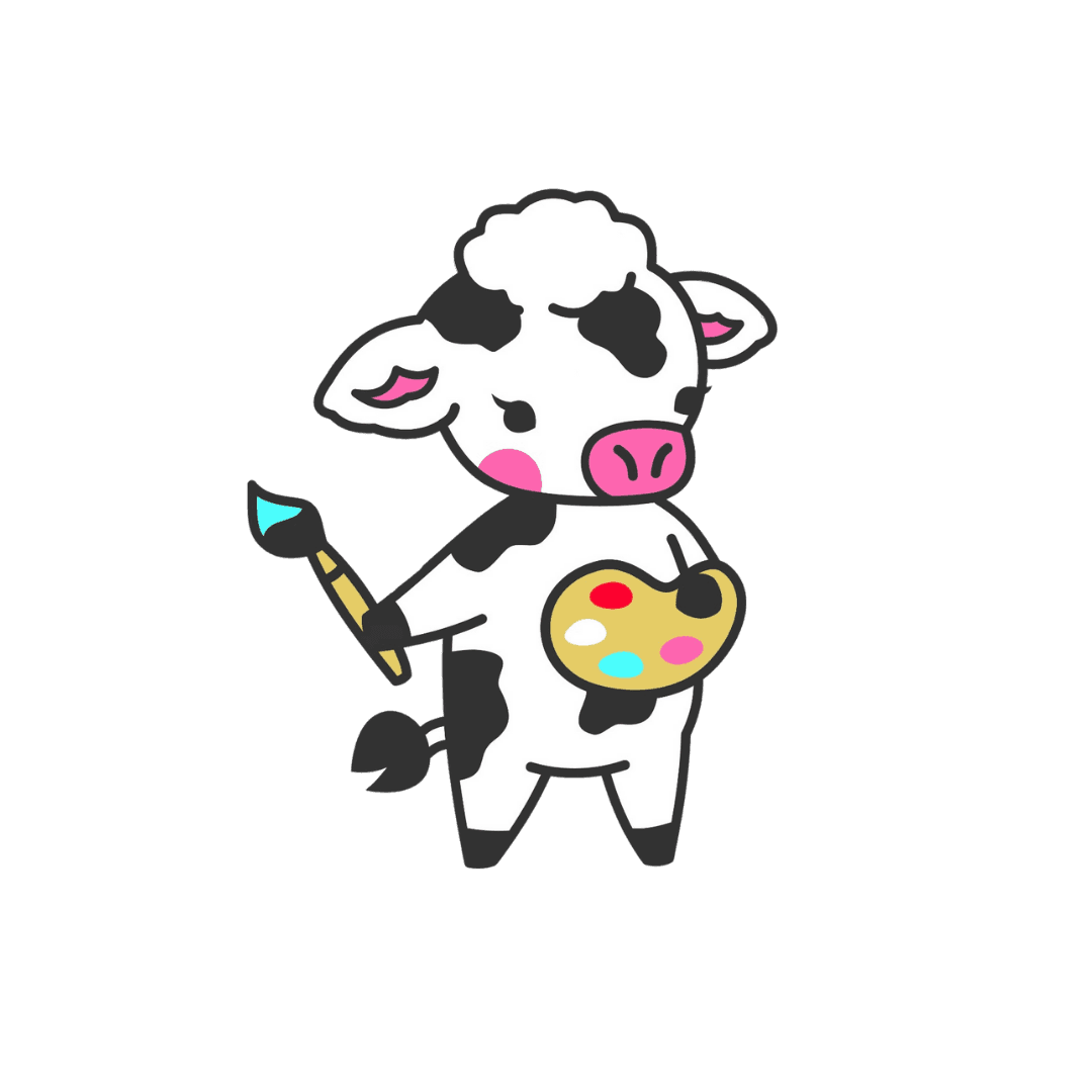 Crafty Cow Collective Mascot